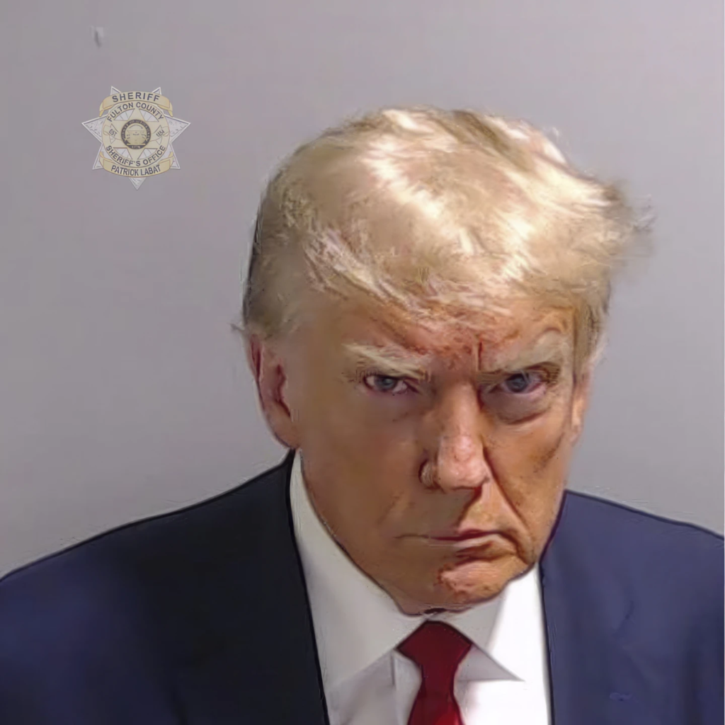 "Unveiling History: The Jaw-Dropping Moment Caught on Camera - Former President Trump's Shocking Mugshot!"